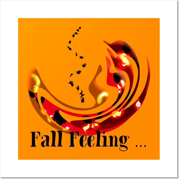 Fall Feeling Wall Art by DitzyDonutsDesigns